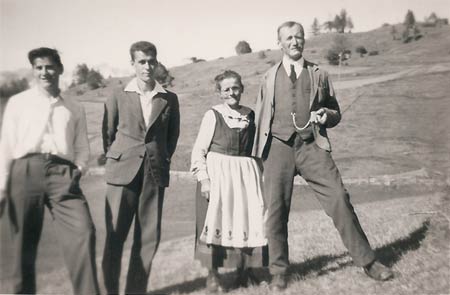 Familie Barandun etwa 1948